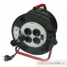 Удлинитель У16-010 УС-4х50м на каб.катушке ПВС 3х1,5 ,16А,алюм/стойка  Меркурий